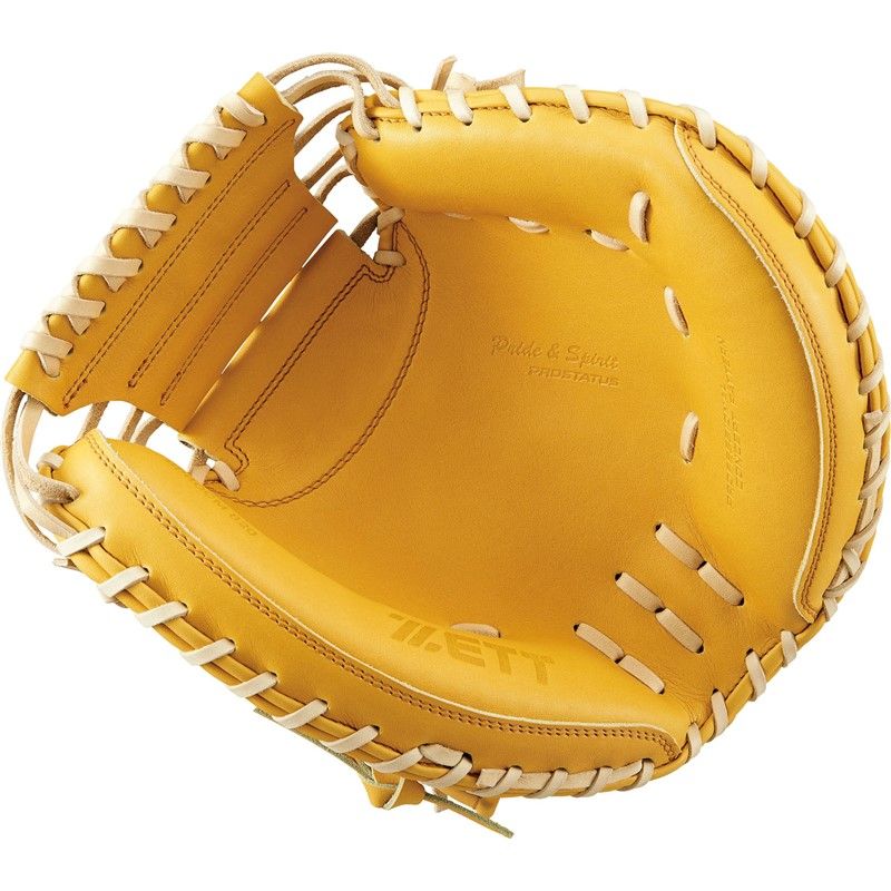 zett ゼット 硬式キャッチミット プロステイタス 1901 野球ソフトグラブ 硬式 bprocm 820-5432 Tイエロー パステルB