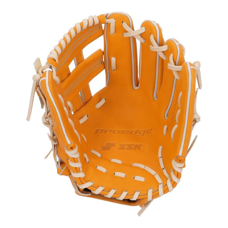 SSK エスエスケイ 硬式プロエッジシリーズ W 内野手用 野球 25 SS グローブ 硬式野球 SSグローブ 3712 ライトオレンジ×キャメル