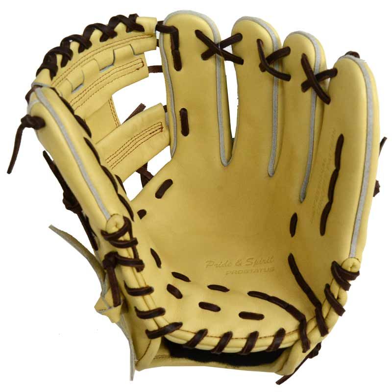 ゼット ZETT 硬式用 プロステイタス2001 二塁手 遊撃手用 グラブ袋付 湯もみ型付けグローブ 22 AW ﾕﾓﾐ Pブラウン オークB