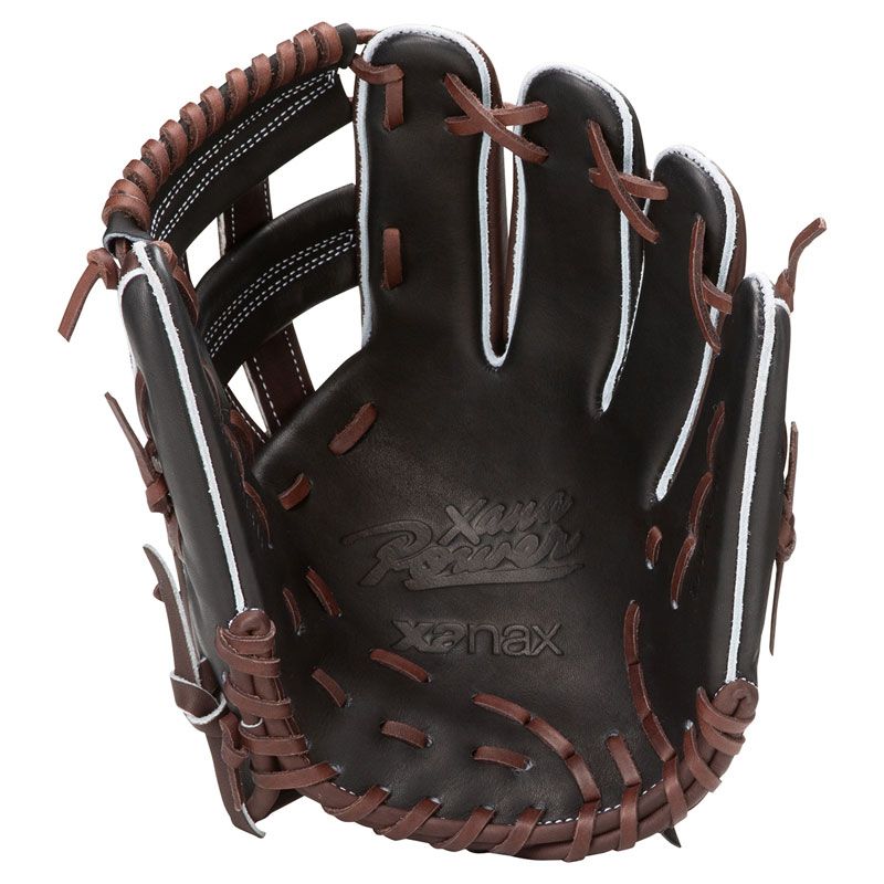 ザナックス XANAX 軟式グラブ ザナパワー グラブ ミット グラブ ミット BRG25WB1P 9094 ブラックxブラウン