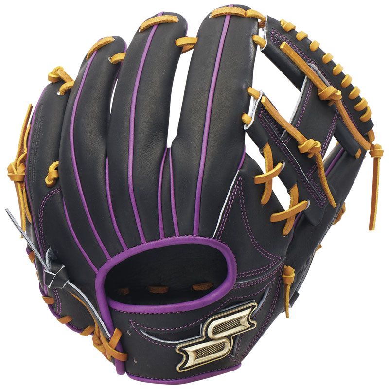 SSK エスエスケイ 軟式プロエッジシリーズ C 内野手用 野球 グローブ 軟式野球グローブ PNC34525F 25AW 7180 Nブラック×パープル