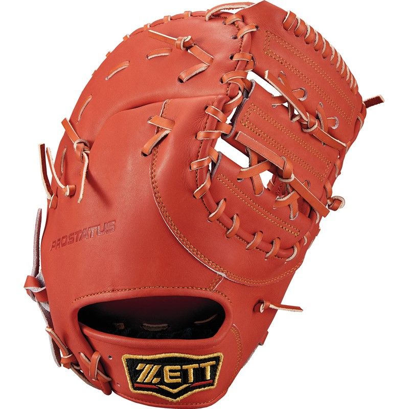ZETT ゼット 軟式 ファーストミート プロステイタス 24 野球 ソフト グラブ brfb 30233 5800 Dオレンジ