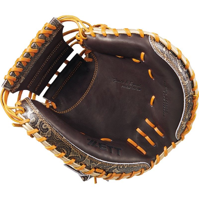 zett ゼット 軟式キャッチャーミットプロステイタス ZDP 25 野球ソフトグラブ AW 軟式 brcb 32522 n-3753 ブラウン ゴールド