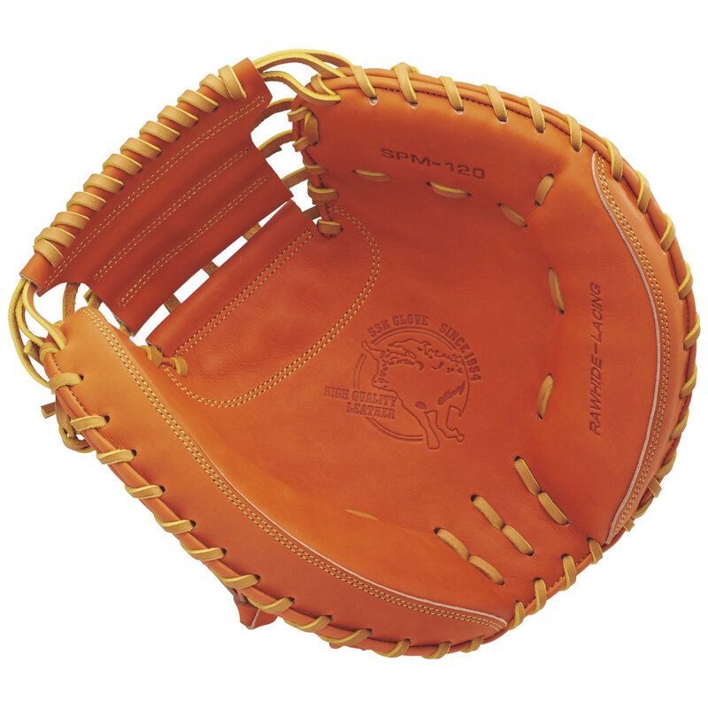 SSK エスエスケイ 硬式特選ミットシリーズ 捕手用 野球 25 SS グローブ 硬式野球 SSグローブ SPM 120 3547 オレンジ×タン
