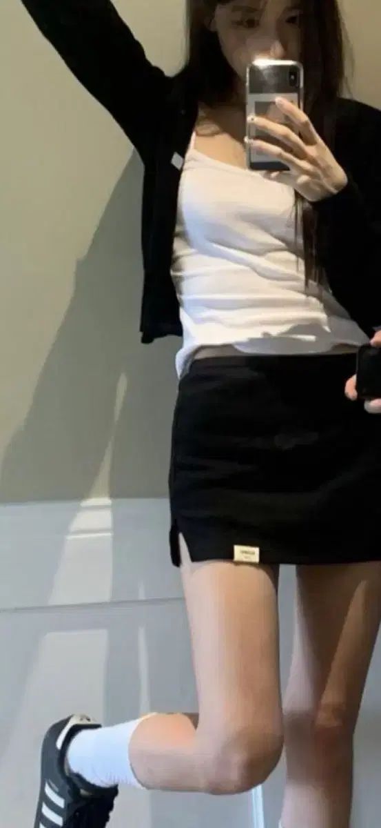 グロウニー スカート ノースリーブ カーディガン セットアップ