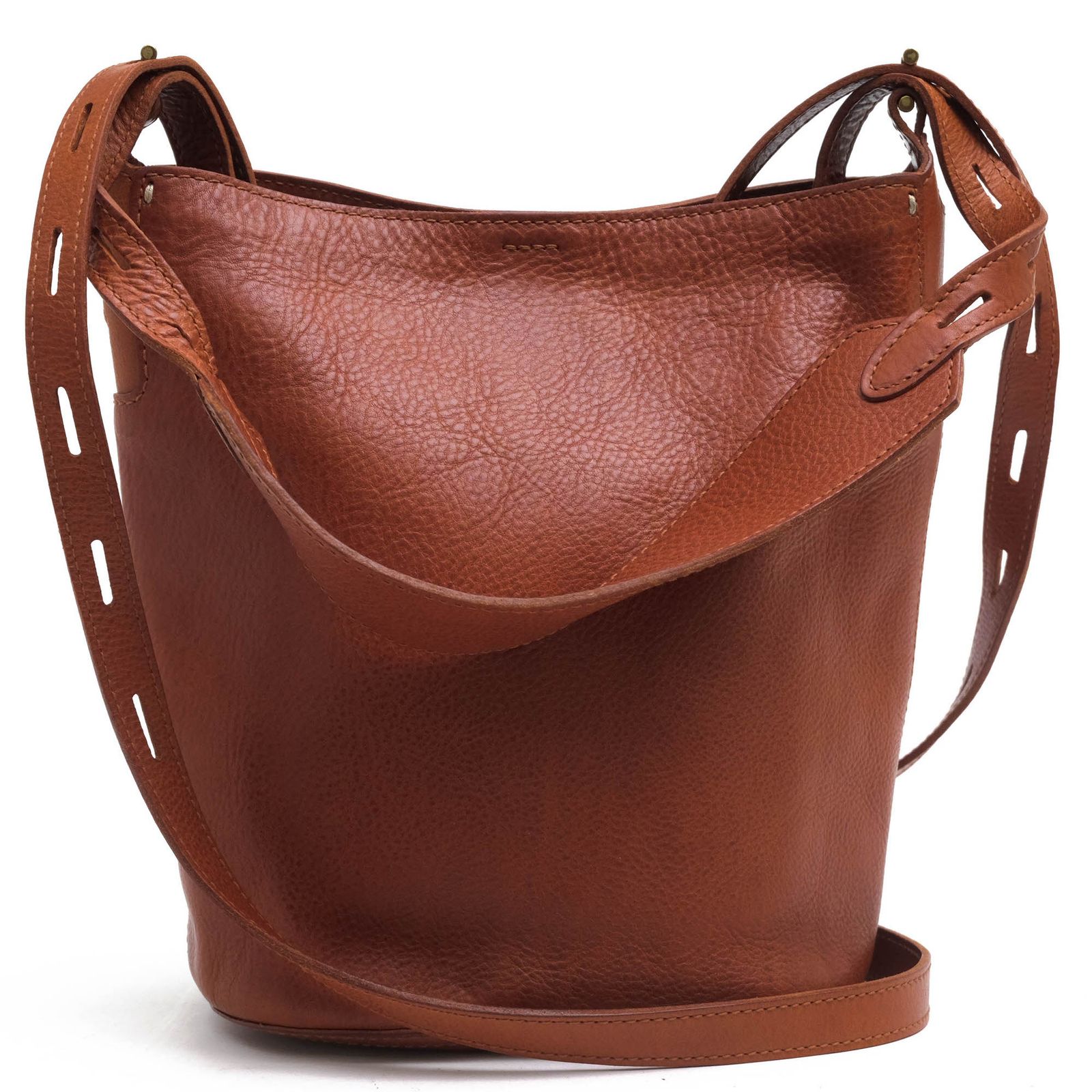 ゲンテン genten バッグ ショルダーバッグ 鞄 レディース 女性 女性用 レザー 革 本革 ブラウン 茶 41886 Tosca Noble II トスカノーブル2 バケットバッグ シボ革 シュリンクレザー