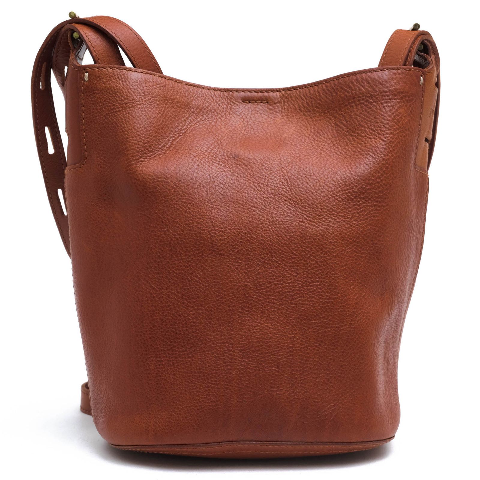 ゲンテン genten バッグ ショルダーバッグ 鞄 レディース 女性 女性用 レザー 革 本革 ブラウン 茶 41886 Tosca Noble II トスカノーブル2 バケットバッグ シボ革 シュリンクレザー