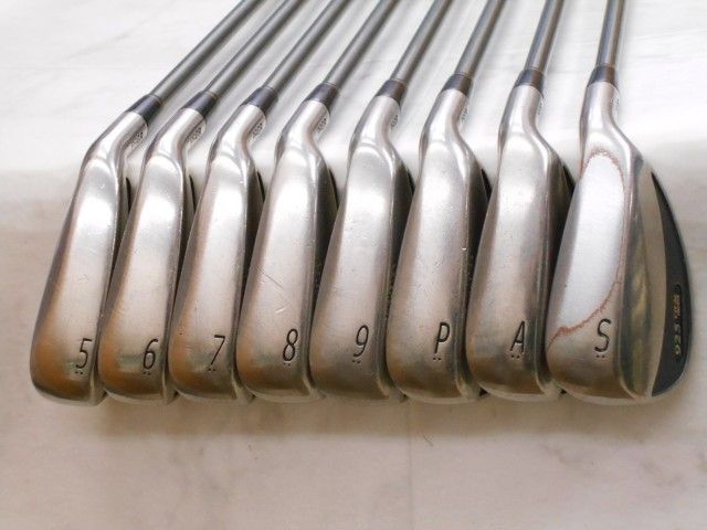 狭山 レディースアイアンセット プロギア スピードアイアン925 TR-X オリジナルカーボン 8本セット M-30 25 4140