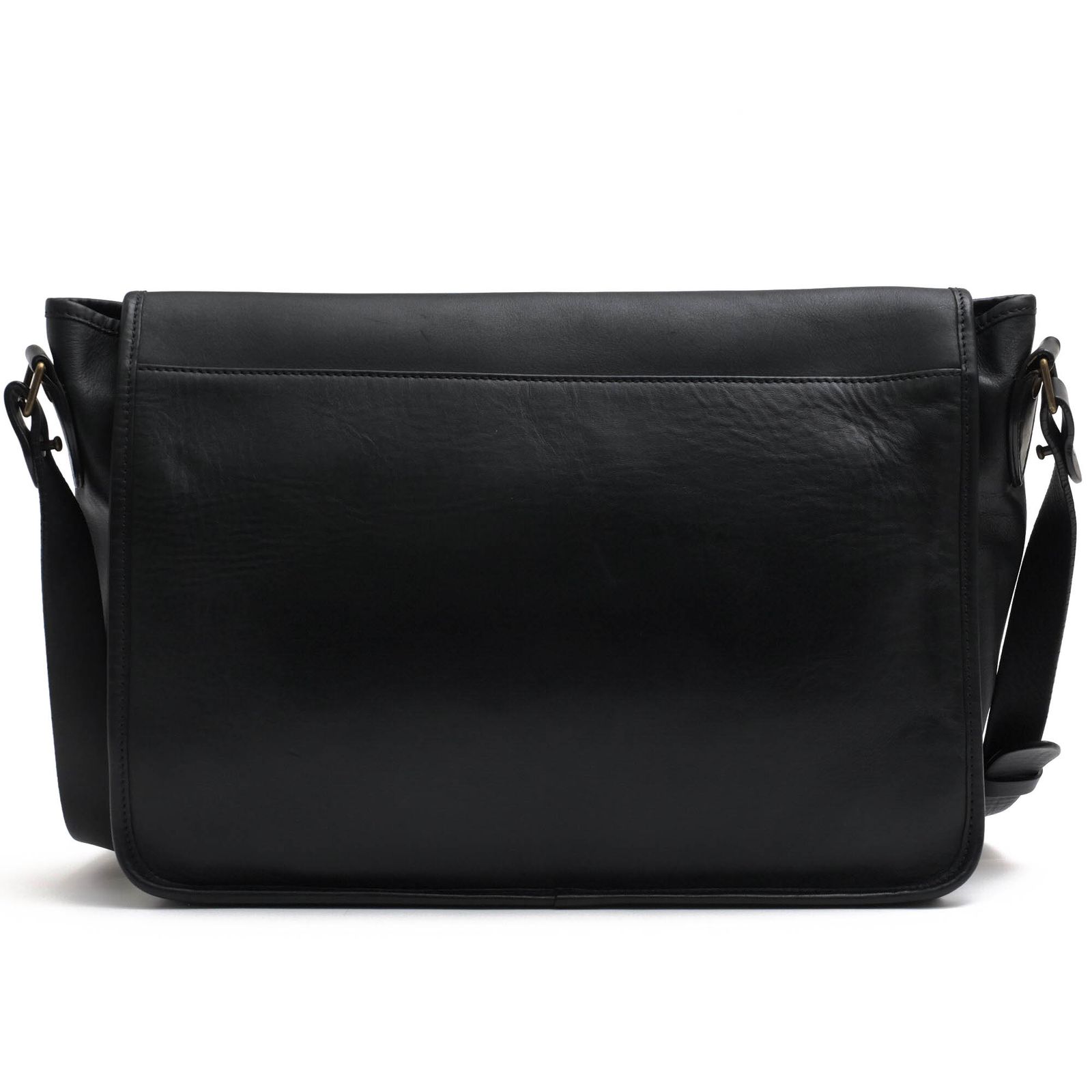 アーペーセー A.P.C. バッグ ショルダーバッグ 鞄 メンズ 男性 男性用 レザー 革 本革 ブラック 黒 SAC BESACE A10 フラップ式 シボ革 シュリンクレザー メッセンジャーバッグ