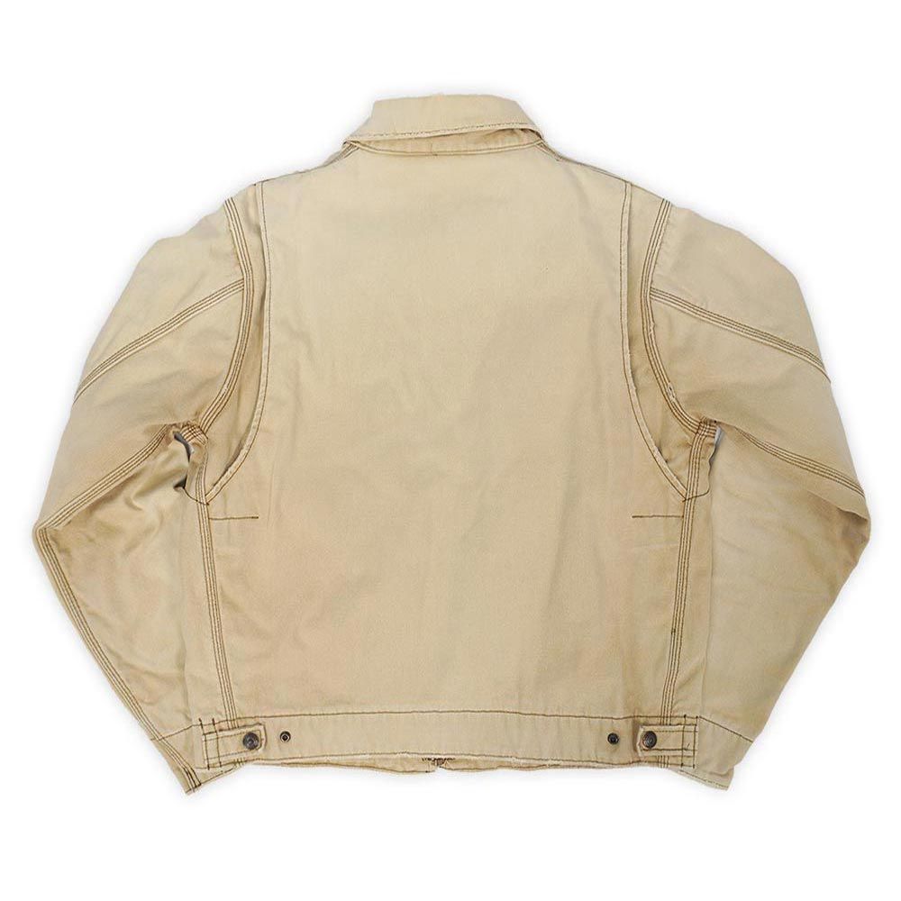 アバクロンビー＆フィッチ ABERCROMBIE＆FITCH 90s 90年代 ダックワークジャケット ブランケット付き フェード デトロイト USA ヴィンテージ アメリカ 古着 メンズ コート ジャケット ベージュ M