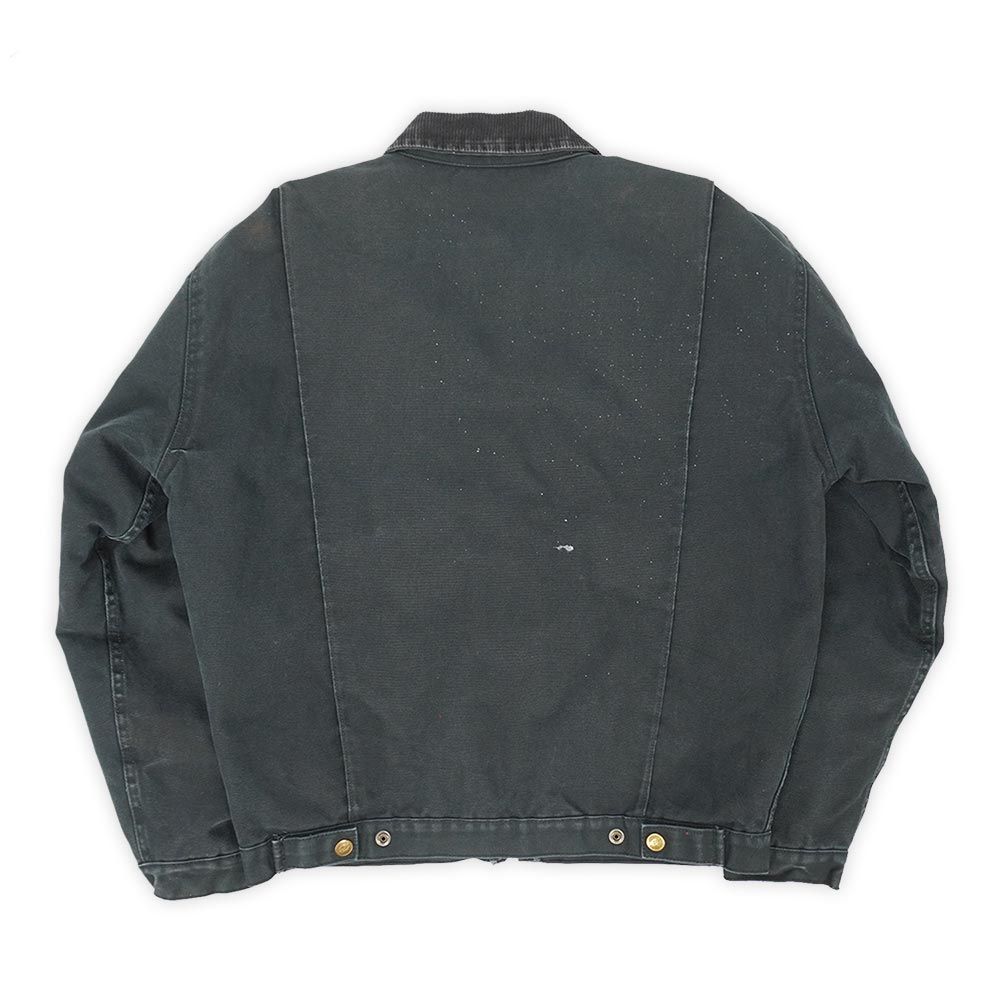 ディッキーズ Dickies 90s 90年代 ダックワークジャケット フェード デトロイトジャケット Carhartt カーハート USA ヴィンテージ アメリカ 古着 メンズ コート ジャケット ブラック 黒 M