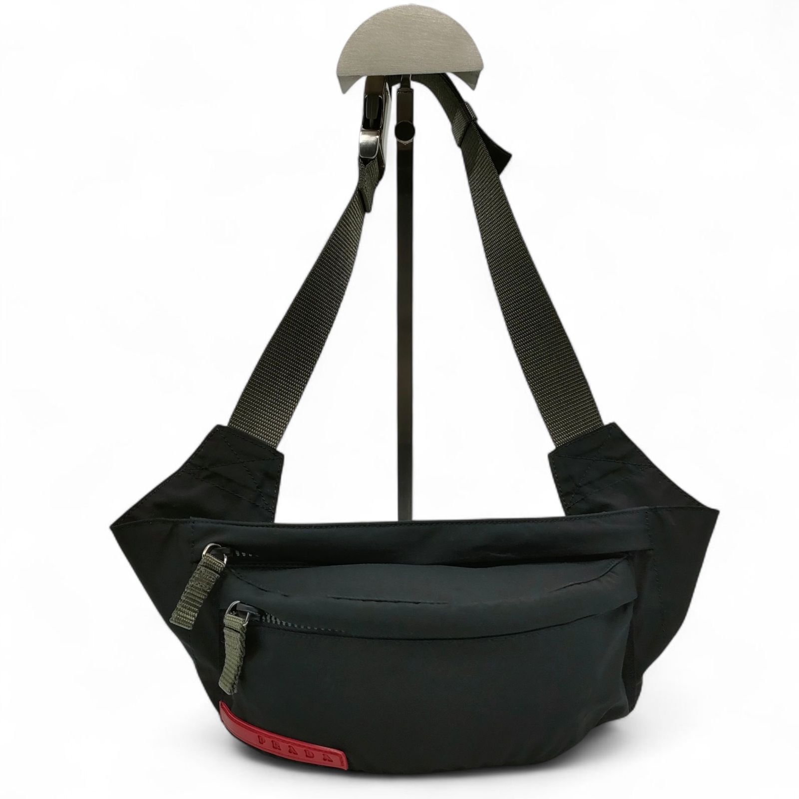 PRADA スポーツ ウエストポーチ プラダスポーツ ボディバッグ ブラック プラダ