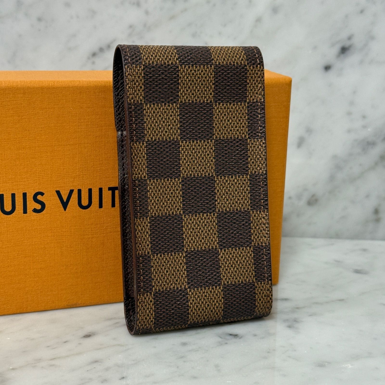 LOUIS VUITTON ルイヴィトン シガレットケース たばこケース ダミエ ブラウン