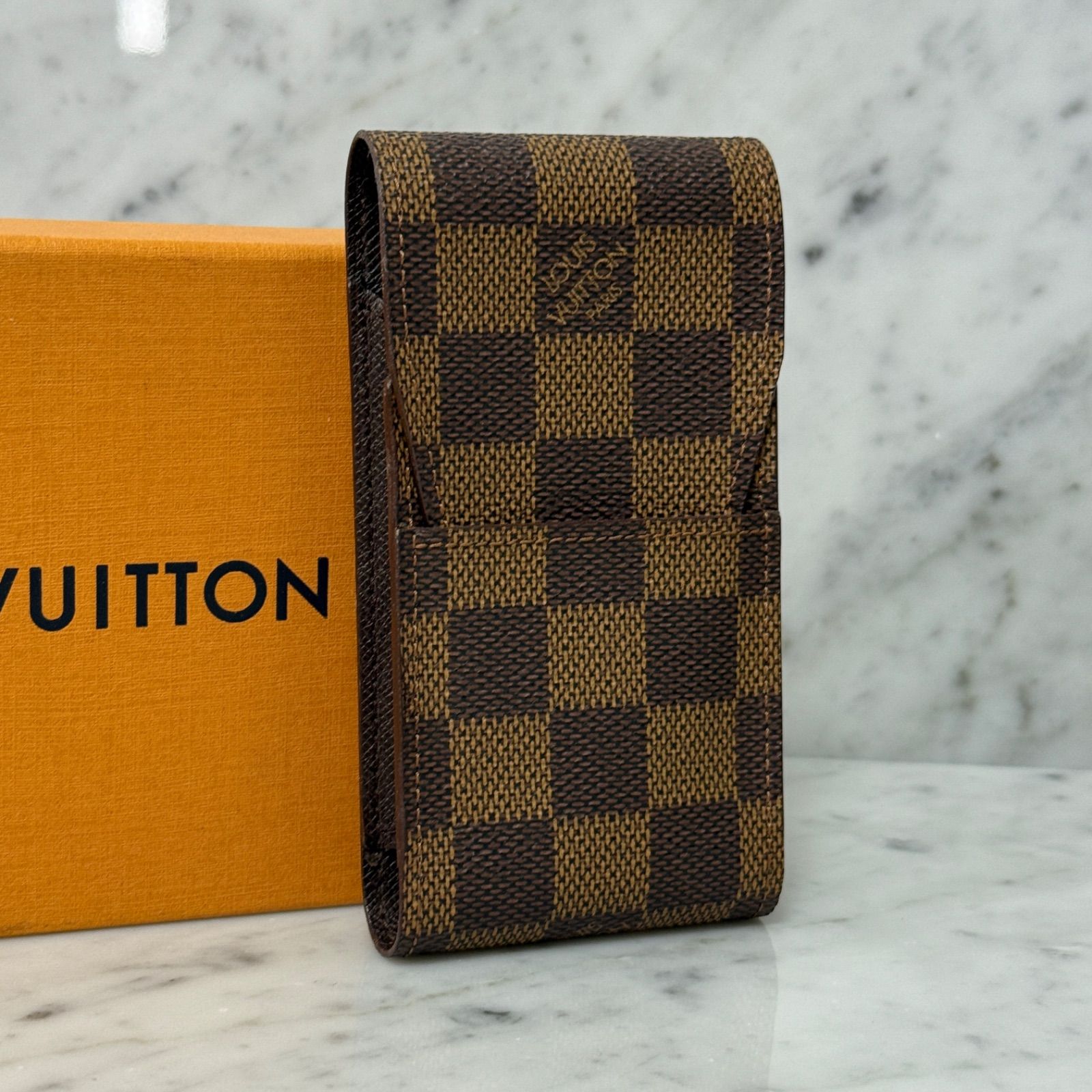 LOUIS VUITTON ルイヴィトン シガレットケース たばこケース ダミエ ブラウン