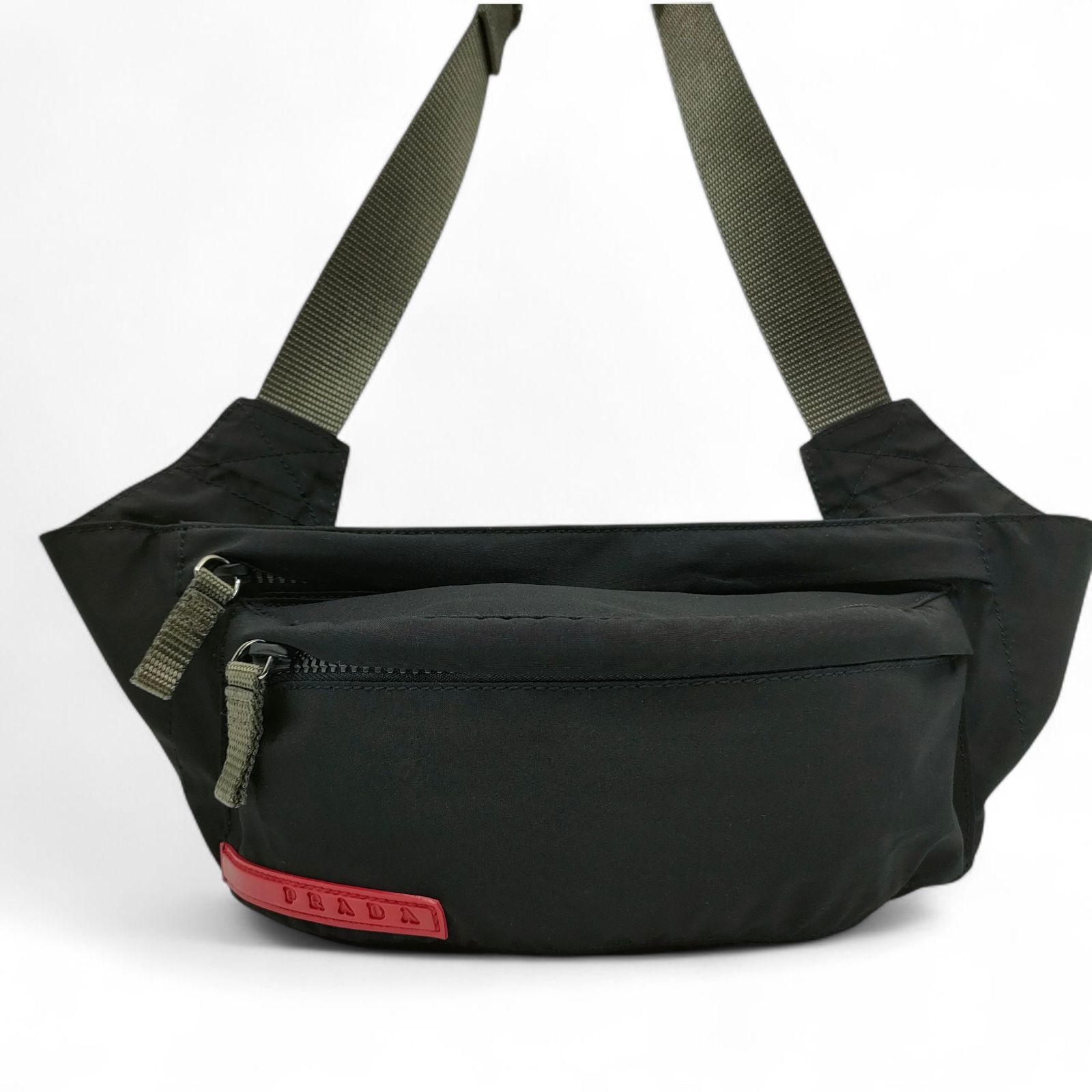 PRADA スポーツ ウエストポーチ プラダスポーツ ボディバッグ ブラック プラダ