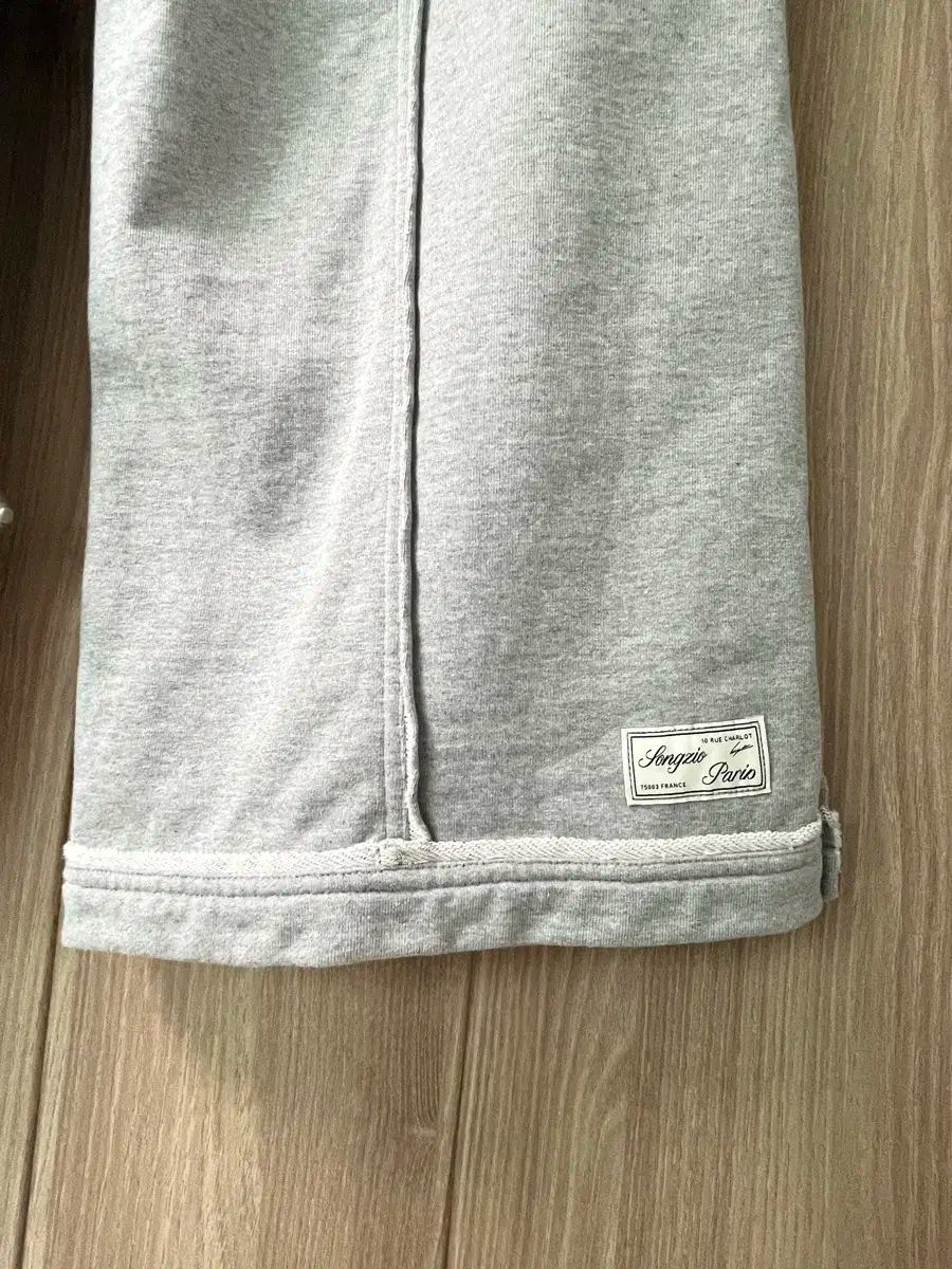 シャーリングパンツ グレー