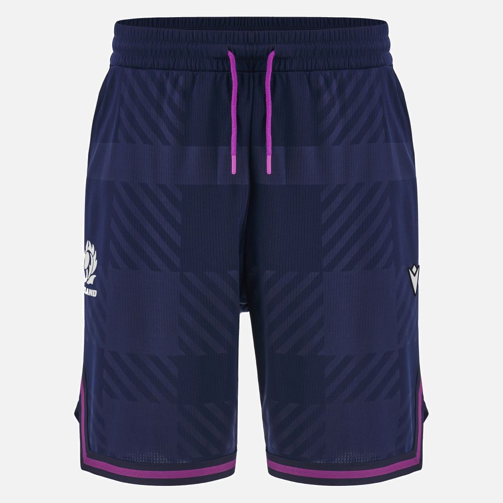 マクロン ラグビー スコットランド代表 2025 2026 アスレジャー バスケットボール ショートパンツ 紺 ネイビー 公式モデル 日本未発売