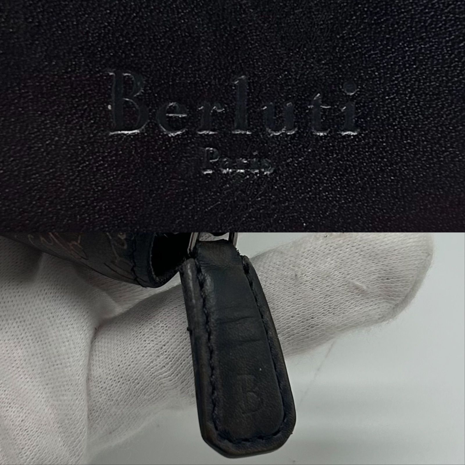 美品 ベルルッティ ゴールデンパティーヌ イタウバ ロングジップ付き