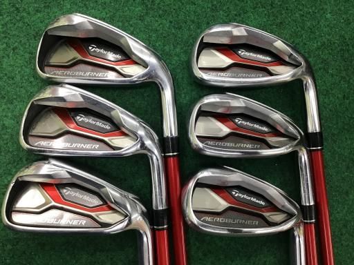 テーラーメイド AERO BURNER 6S アイアンセット IR TM7-415 フレックスS メンズ 男性用 右利き 右用 Cランク ゴルフクラブ
