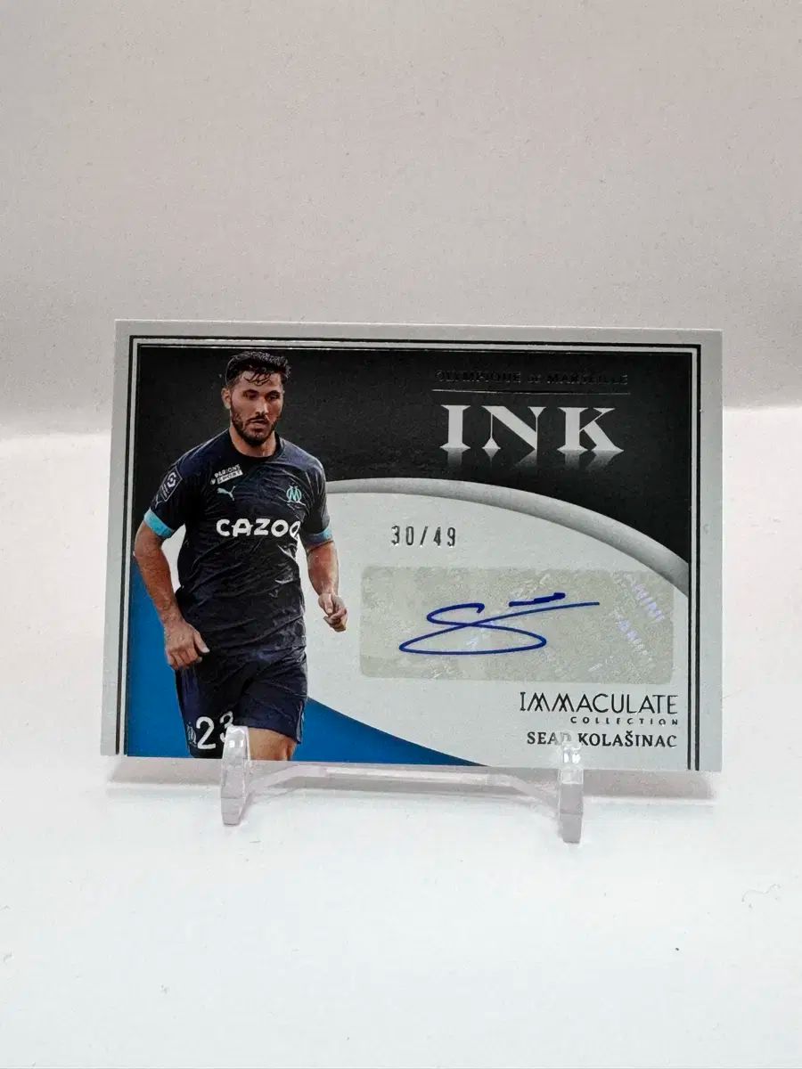 【100%新品，正規品】 コレル・ラシナチ サッカー選手 サイン入りカード 49枚限定 記念グッズ