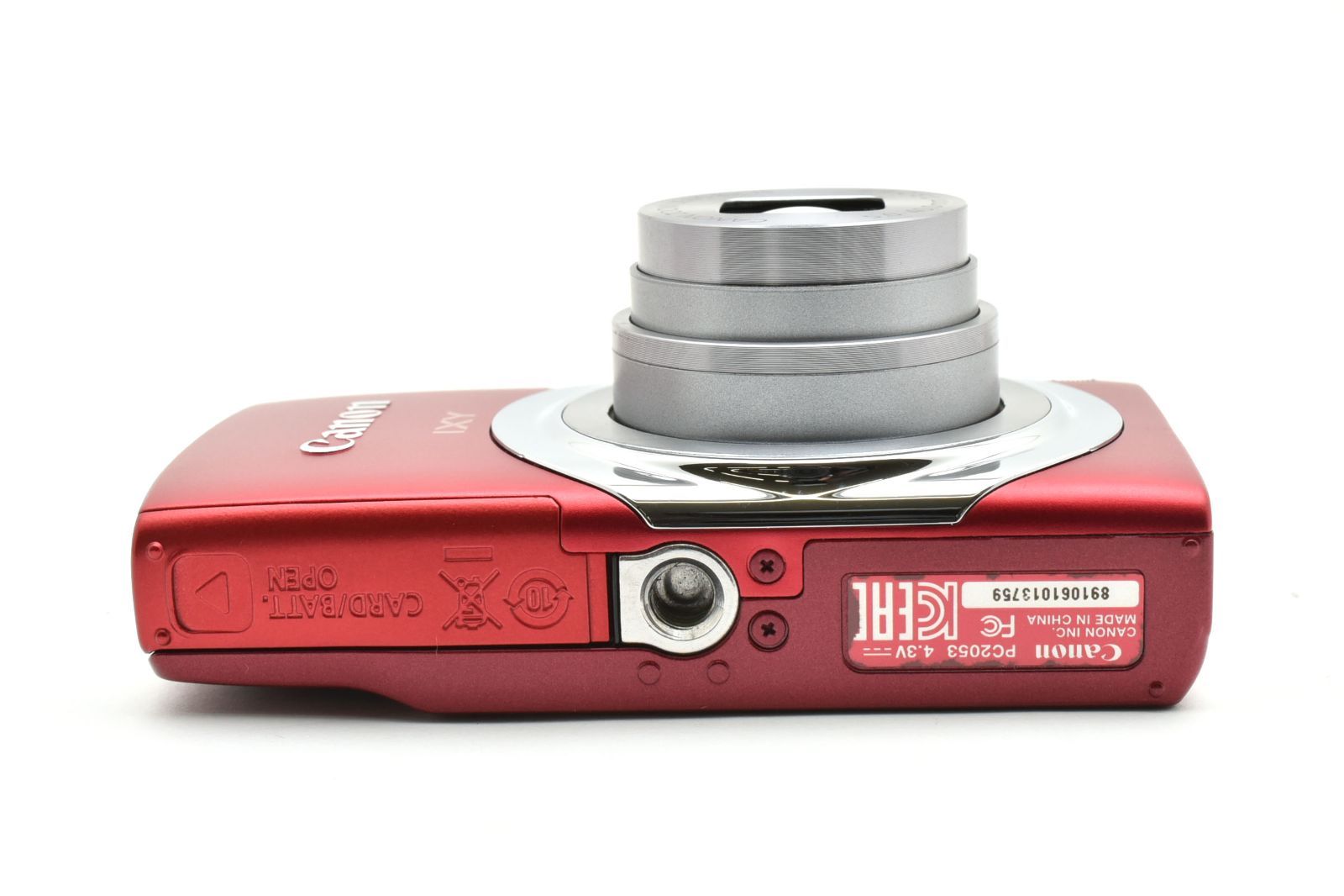 超美品 キヤノン IXY130 コンパクトデジタルカメラ レッド Canon 412