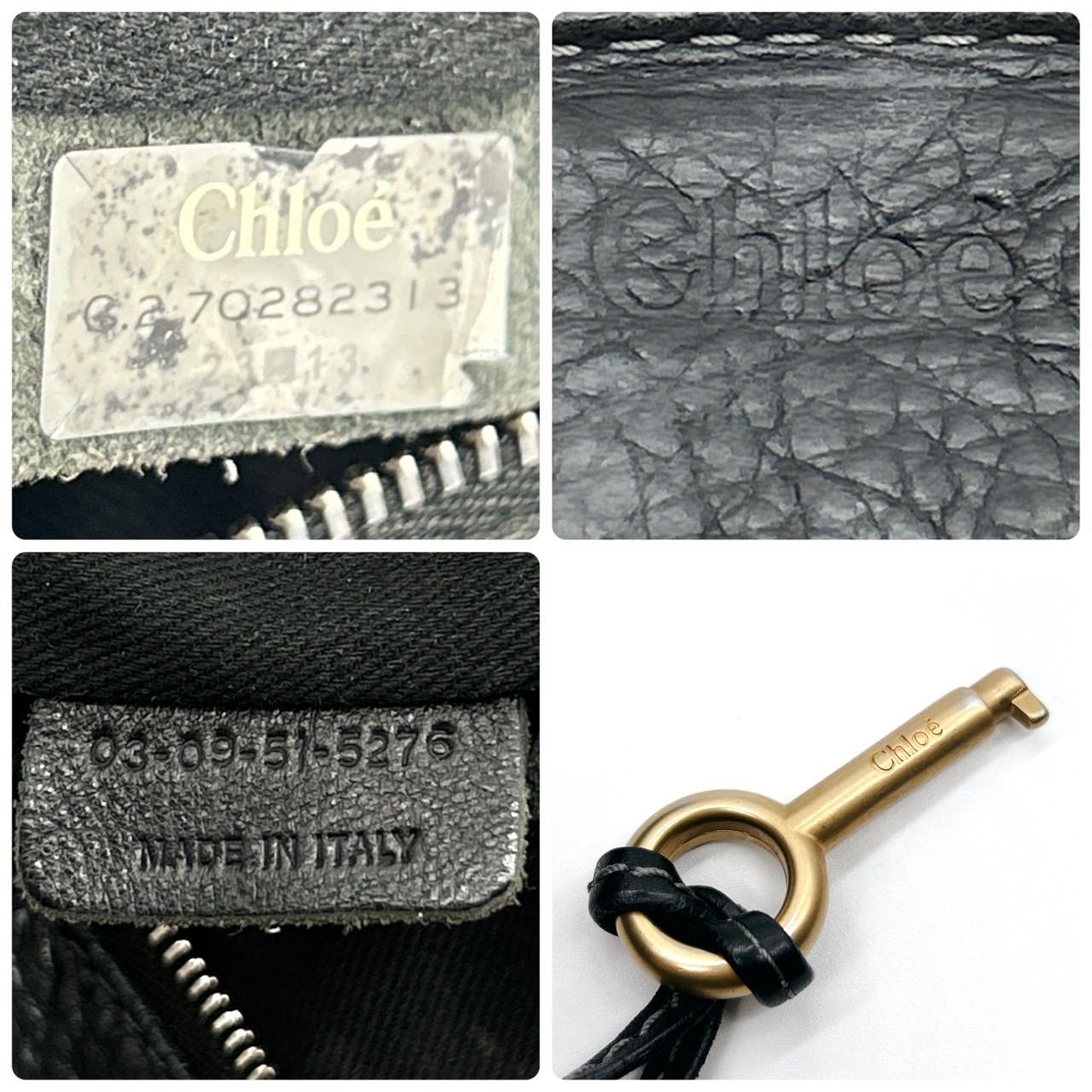 美品　Chloe　クロエ　パディントン　黒ブラック　南京錠　ハンドバッグ　y2k Y2K 00s クロエ パディントン 南京錠 ショルダーバッグ 美品 Chloe