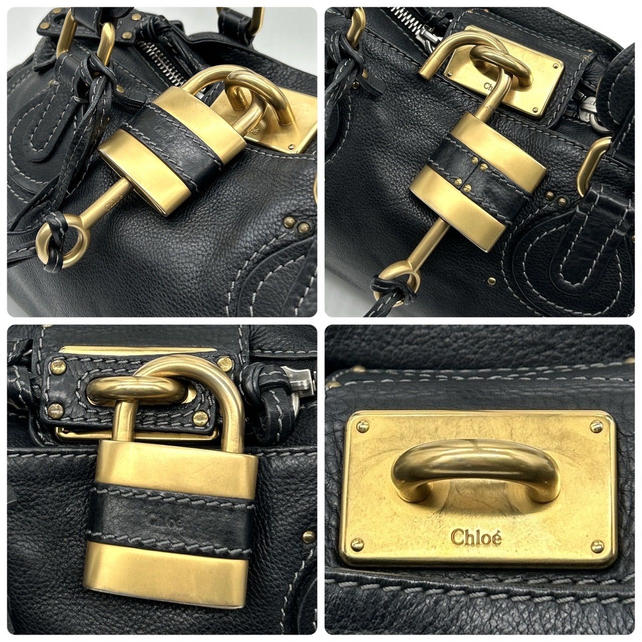 Chloe クロエ パディントン ハンドバッグ ブラック Paddington トート