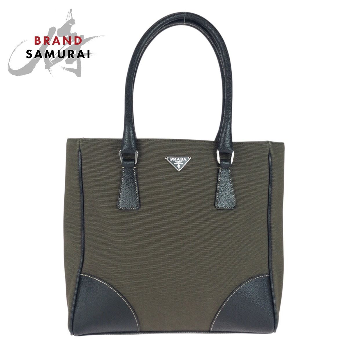 PRADA プラダ トートバッグ ナイロン レザー 三角ロゴ ブラック プラダ PRADA PRADA トートバッグ 1BG373 RDJN ナイロン 三角
