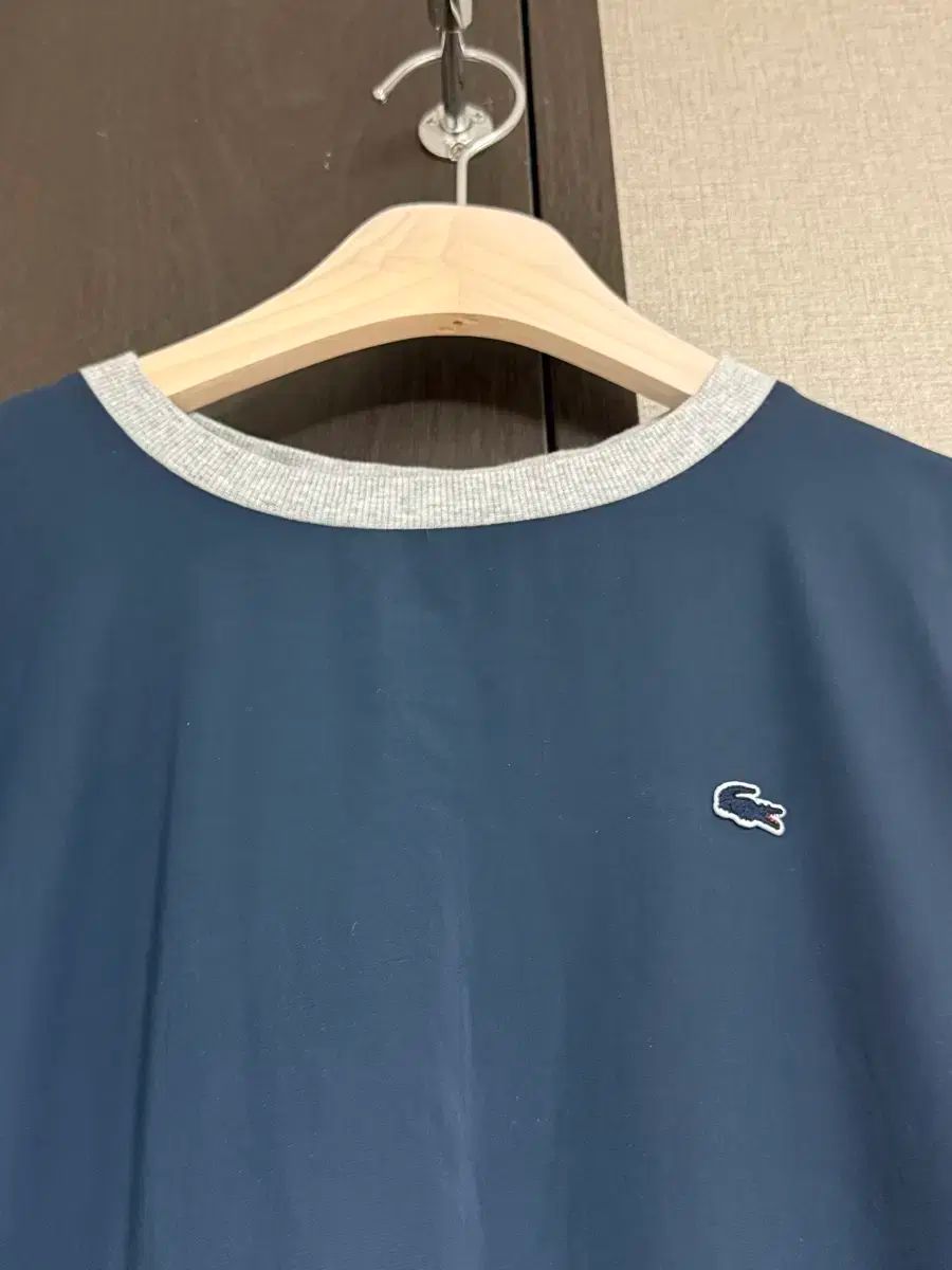 M ラコステ レディース 春秋 グレー-ネイビー スウェット