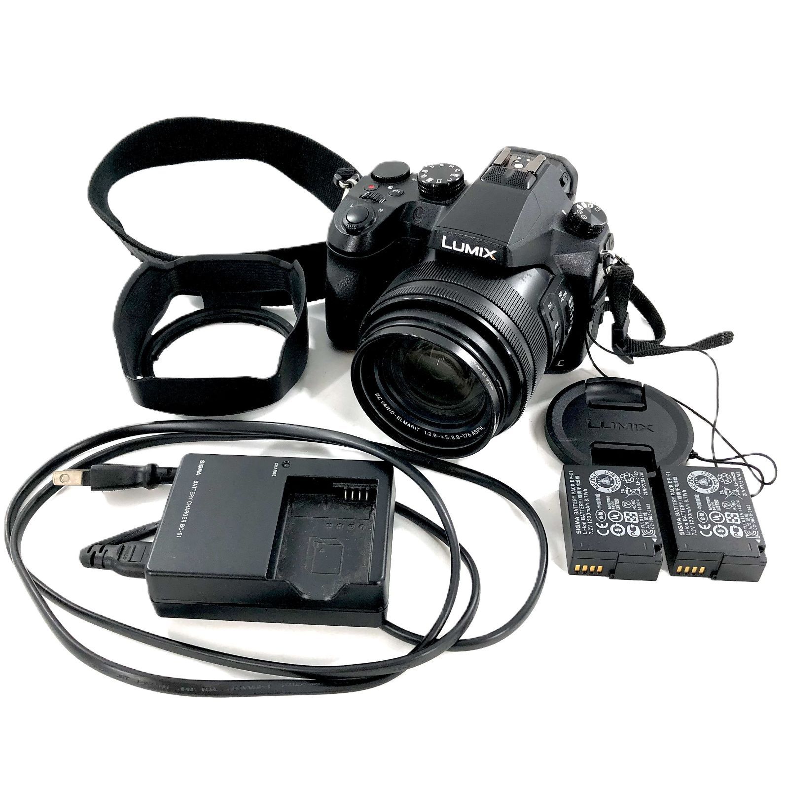 Panasonic パナソニック Lumix DMC-FZH1 レンズ 1 2.8-4.5 8.8-176 デジタル一眼レフ 動作 済み PF-375