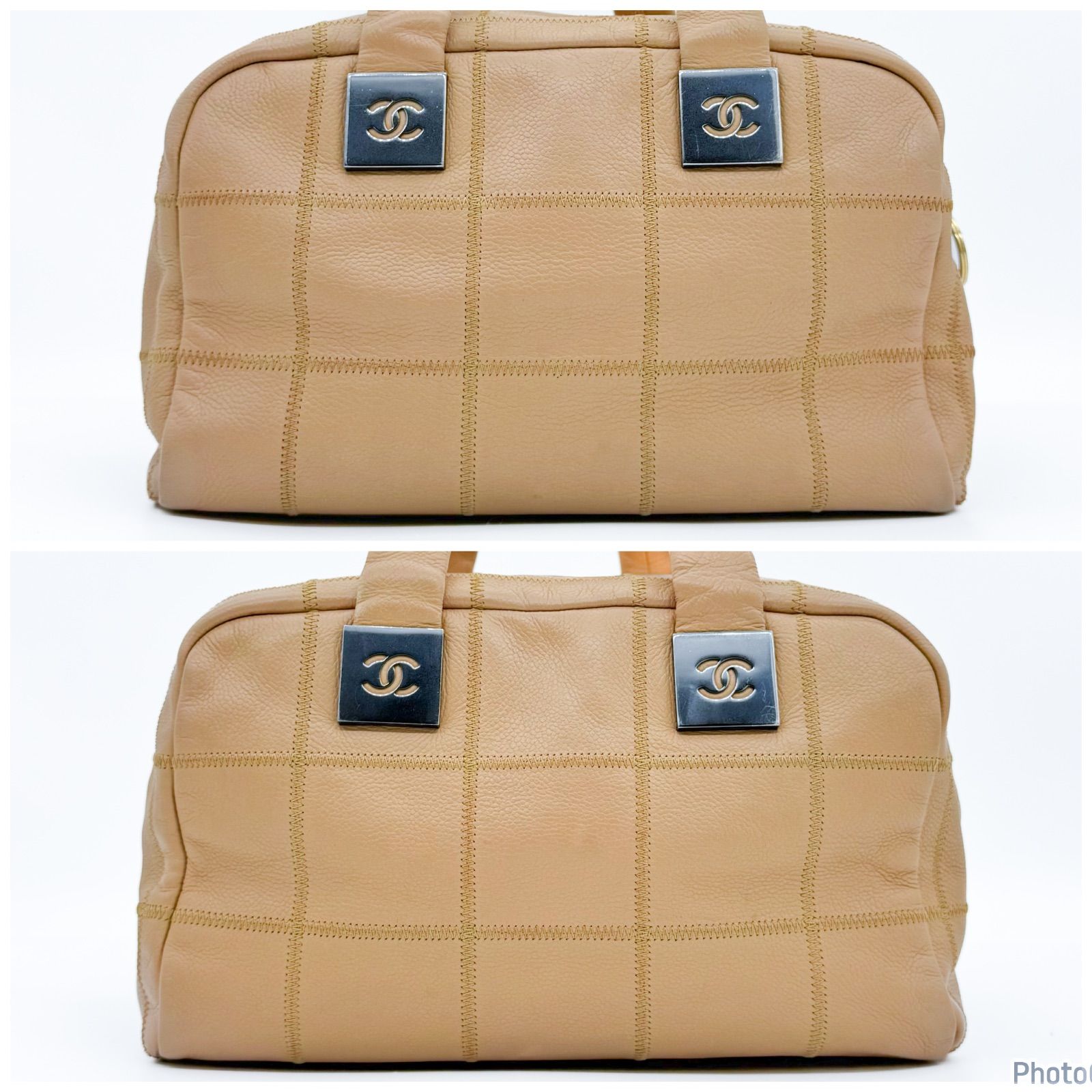 シャネル チョコバー ボストンバック ベージュ 保存袋