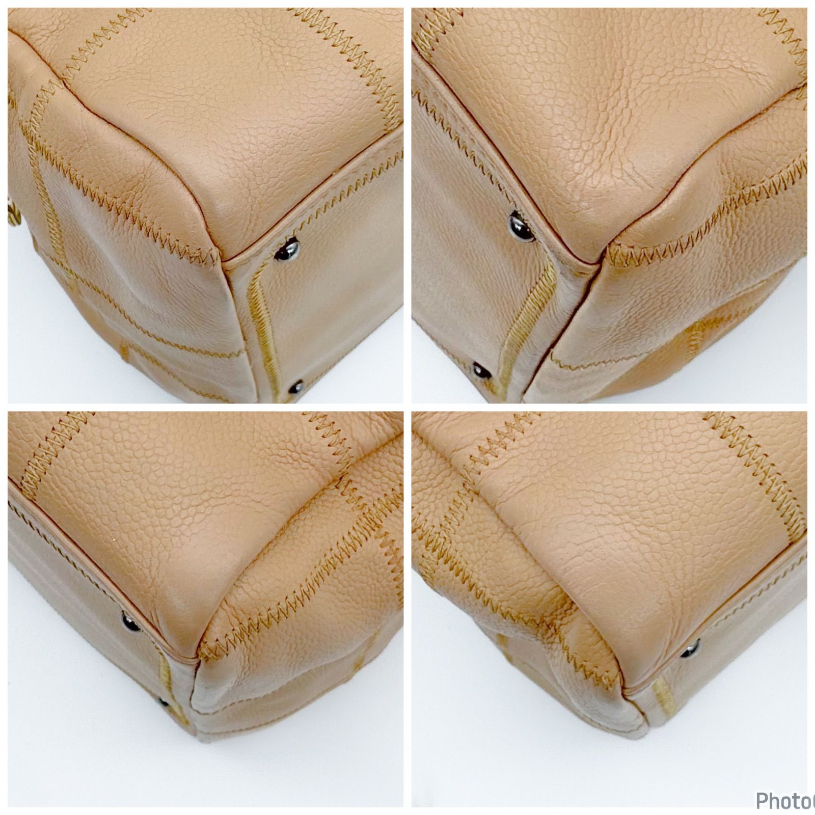 シャネル チョコバー ボストンバック ベージュ 保存袋 DECORATOM_COM_BR