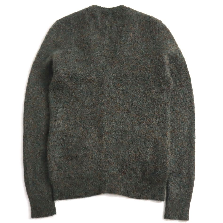 lounge lizard kid mohair wool knit cardigan ラウンジリザード キッドモヘア モヘアカーディガン 毛足長 緑 グリーン グランジ パンク