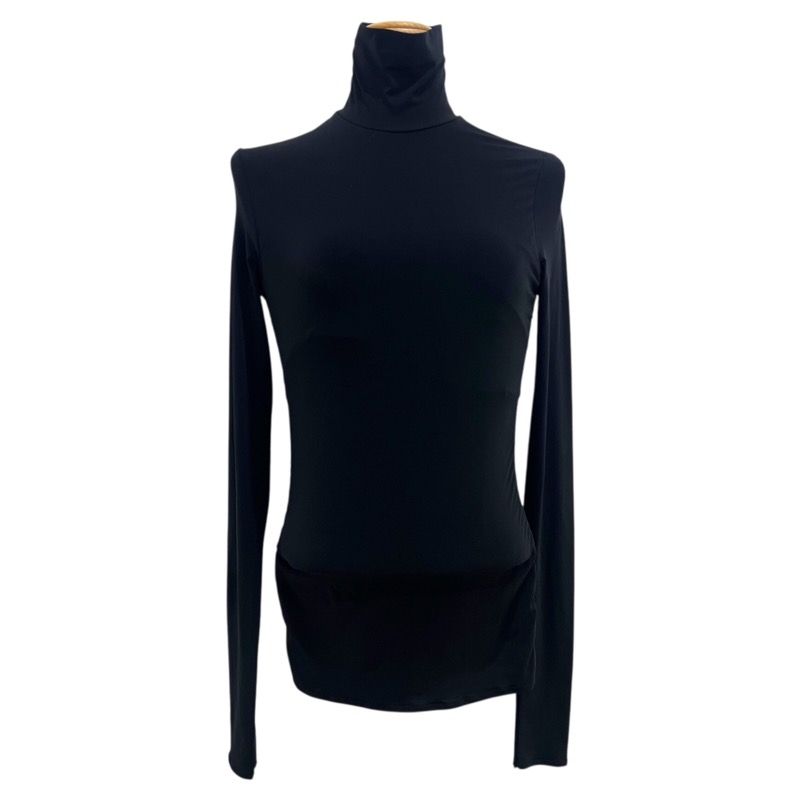 グッチ GUCCI サイドGGラインタートルネックカットソー 116615 ブラック ナイロン レディース カットソー