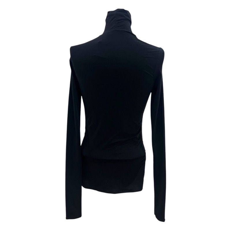 グッチ GUCCI サイドGGラインタートルネックカットソー 116615 ブラック ナイロン レディース カットソー