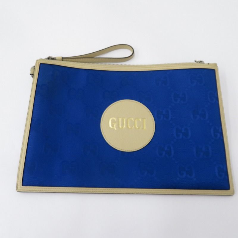 瀬戸大橋店 GUCCI グッチ クラッチバッグ GGナイロン オフ ザ グリッド 625598･2184 ブルー 122