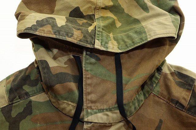 アンセルム ANCELLM CAMO ZIPUP HOODIE WOODLAND SIZE1 ANC-SH64 カモ