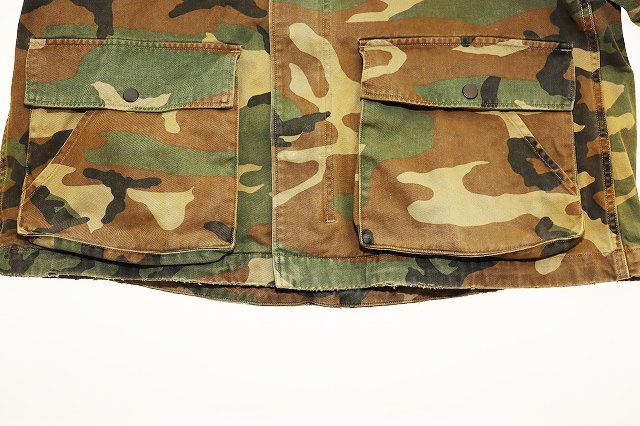 アンセルム ANCELLM CAMO ZIPUP HOODIE WOODLAND SIZE1 ANC-SH64 カモ