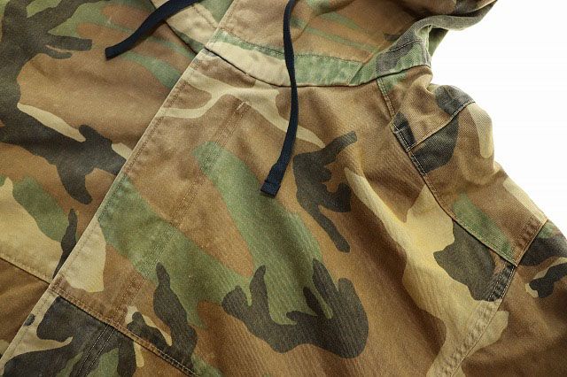 アンセルム ANCELLM CAMO ZIPUP HOODIE WOODLAND SIZE1 ANC-SH64 カモ