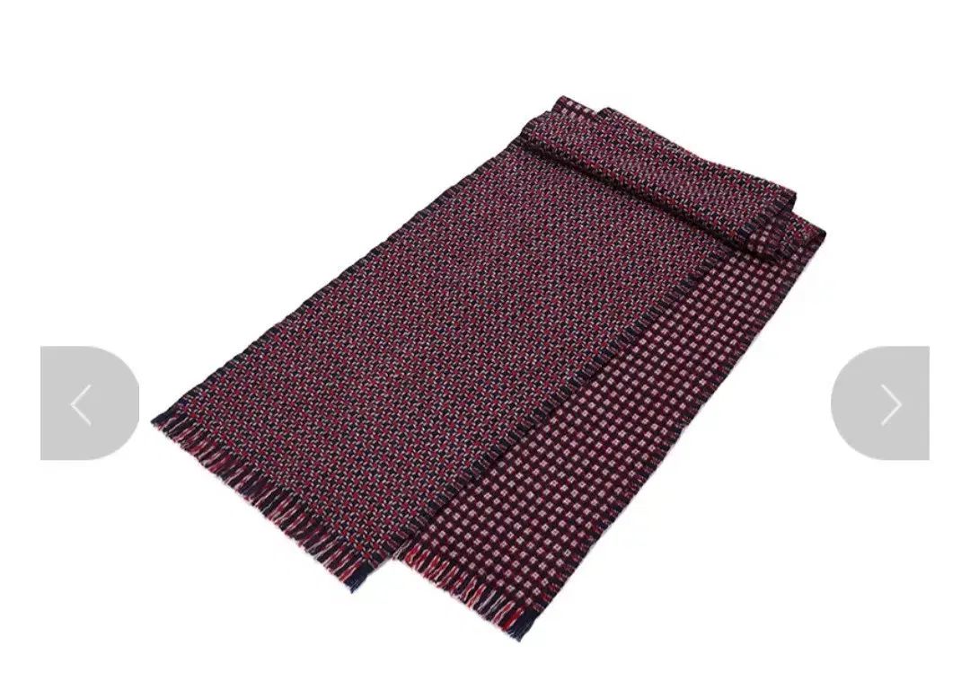 ウールカシミア リバーシブル マフラー