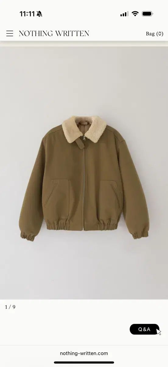 ナッシングリトゥン ジェイソン コットン ジャケット ブラウン