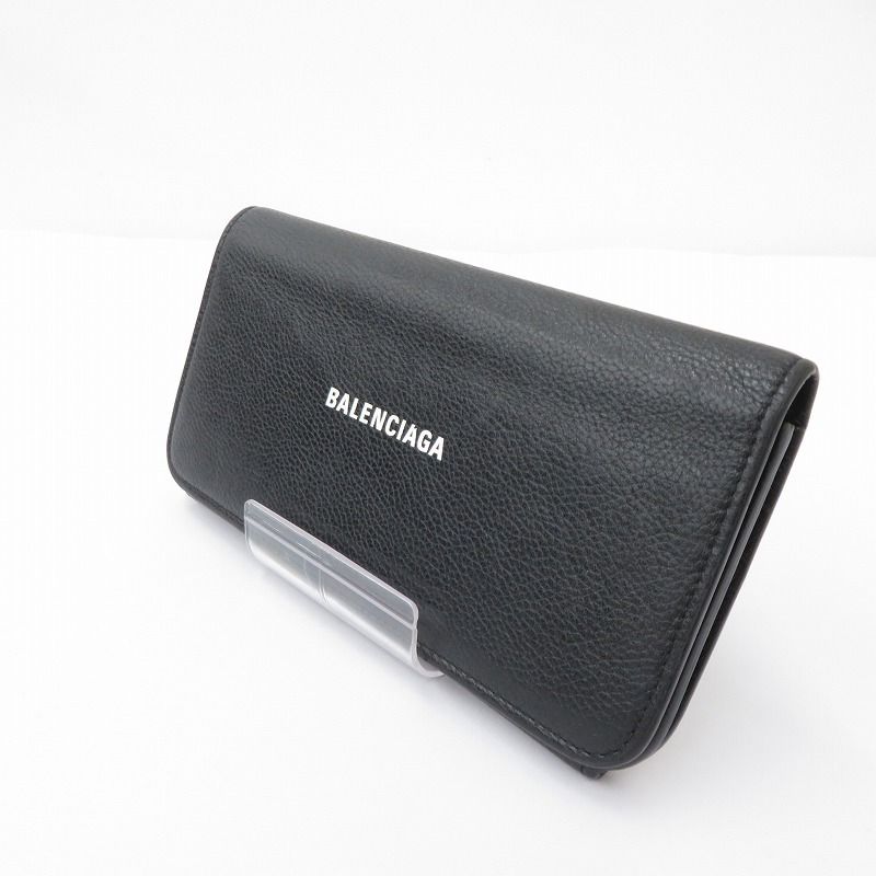 瀬戸大橋店 BALENCIAGA バレンシアガ 長財布 594289 1080 V 53126 ブラック 125