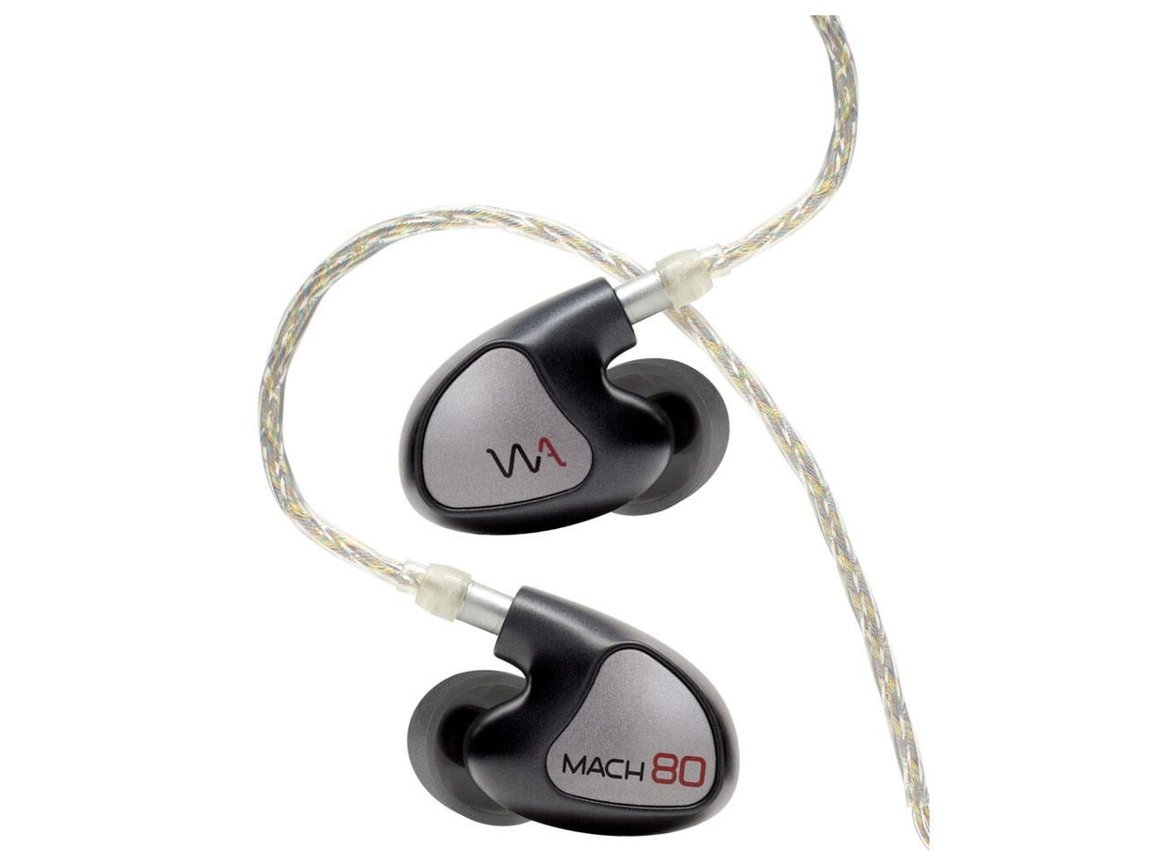 4営業日で発送 WAM80 イヤホン カナル型 MACH80 ユニバーサルIEM 8BA ガンメタルブラック WA-M80 φ3.5mm ミニプラグ