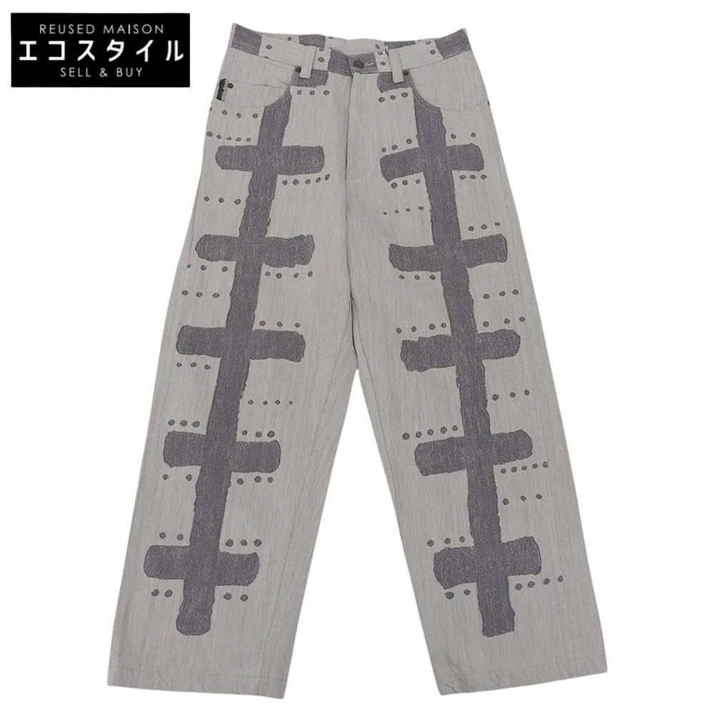 Homme Plisse イッセイミヤケ・パンツ HOMME PLISSE ISSEY MIYAKE オムプリッセ イッセイミヤケ 美品 総柄