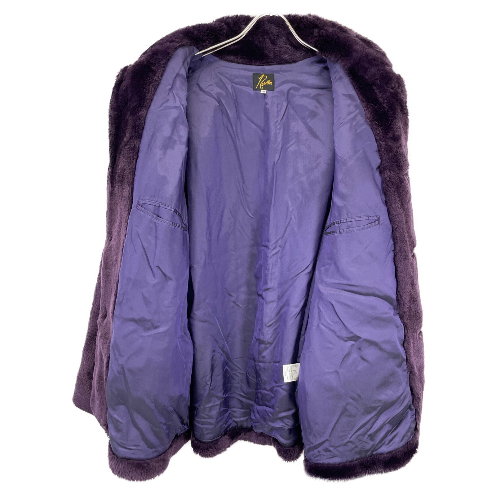 needles ニードルズ J0165 ﾊﾟｰﾌﾟﾙ ﾌｪｲｸﾌｧｰ ｺｰﾄ M