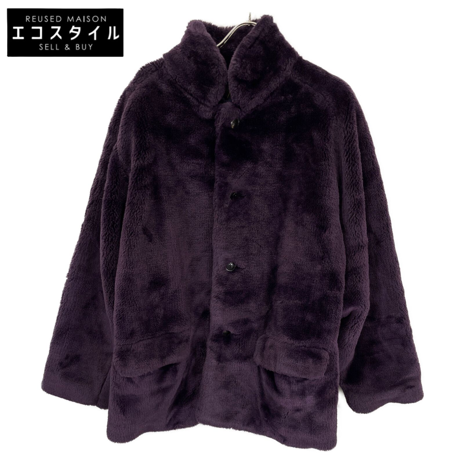 needles ニードルズ J0165 ﾊﾟｰﾌﾟﾙ ﾌｪｲｸﾌｧｰ ｺｰﾄ M