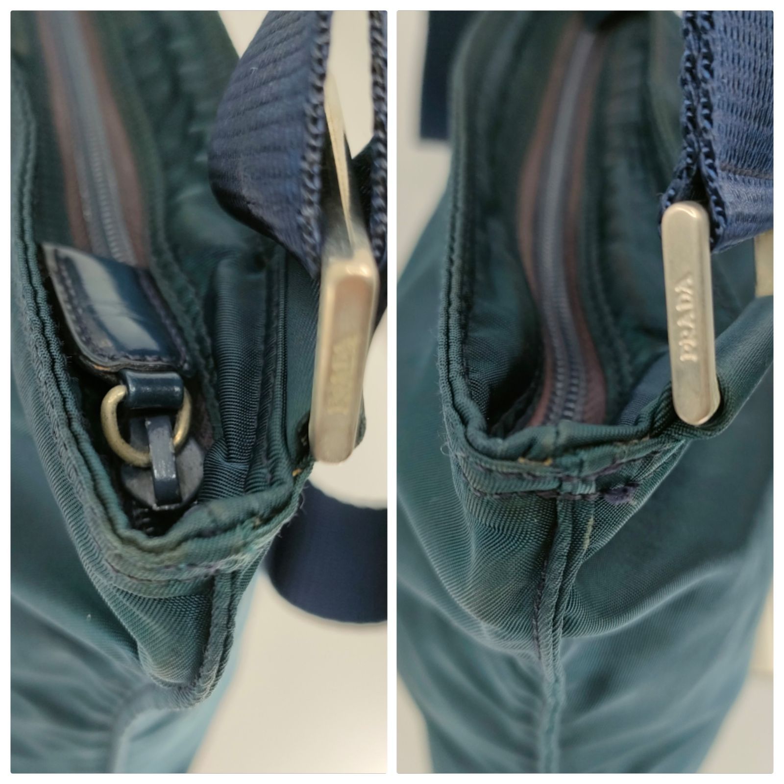 PRADA ナイロン スクエア マチ無 サコッシュ ショルダーバッグ プラダ 