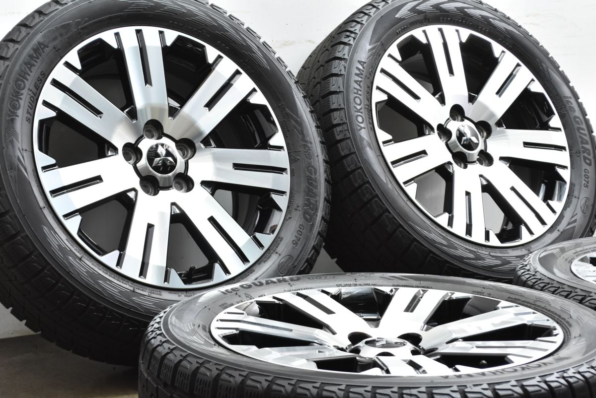 バリ溝 ミツビシ デリカD 5 後期 18 in 7 J 38 PCD 114 3 ヨコハマ アイスガード G 075 225 55 R アウトランダー エクリプスクロス