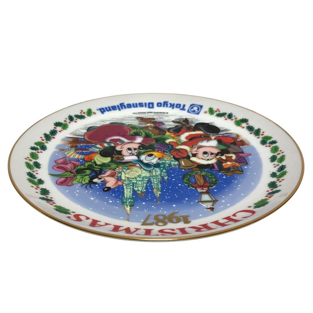 希少品】東京ディズニーランド 1987年 クリスマスプレート 装飾用皿