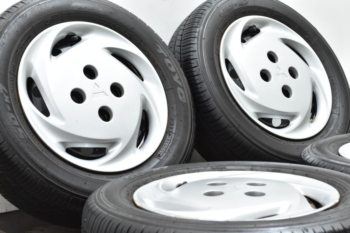 交換用に ミツビシ トッポ 13 in 4 50 B 46 PCD 100 トーヨー SD K 7 165 65 R ノーマル戻し 国産 三菱